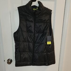 Black Puffer Vest Womens Xersion 1x
